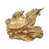 Gold Dragon Turtle Statue