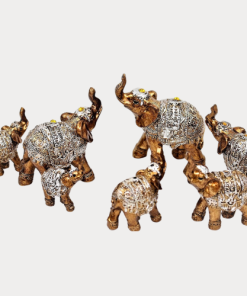 Lucky Elephants Statues Set