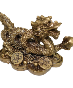 Dragon Coin Wealth Statue